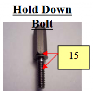 Patty-O-Matic 330A Hold Down Bolt